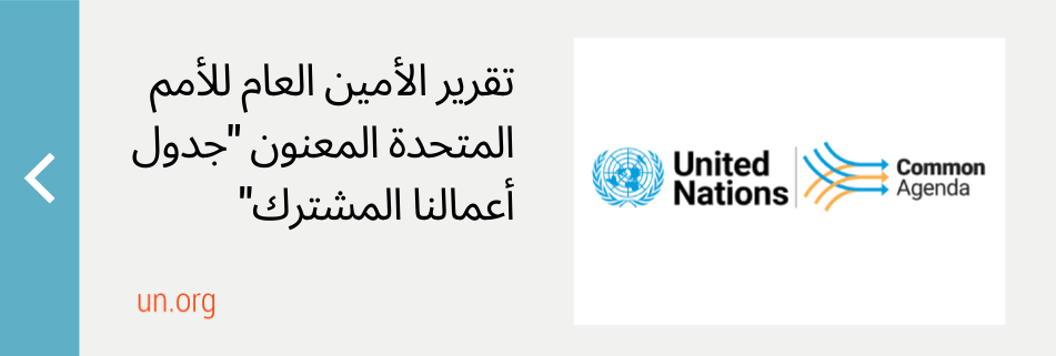 United Nations Secretary-General's report "Our Common Agenda"